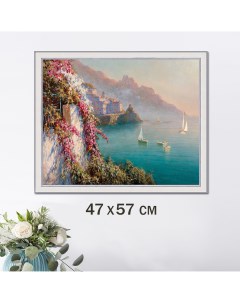 Картина для интерьера Амальфи Цветы над морем 40х50 см GRAF 20009 Графис