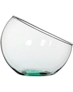 Стеклянная чаша обаяние ассиметрии прозрачная 21х24 см арт 146874 Интекс Nobrand