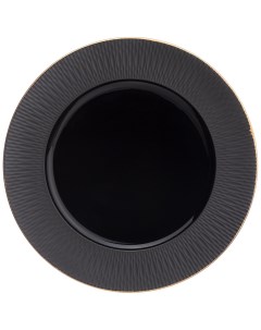 Тарелка Закусочная Crocus 22 см Черная Venera