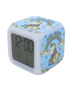 Часы будильник Единорог с подсветкой 24 Михимихи