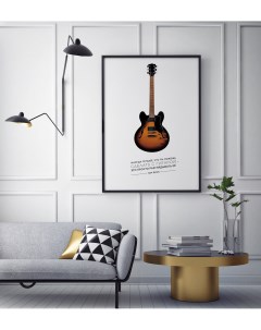 Постер Гитара 50х70 в рамке Просто постер