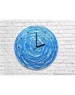 3D настенные часы Синий цветок Mirron