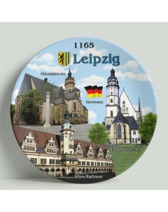 Декоративная тарелка Германия Лейпциг 20 см Wortekdesign