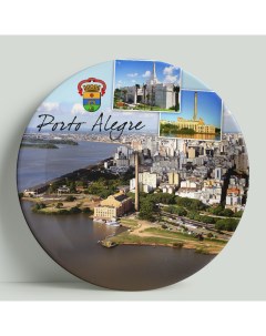 Декоративная тарелка Бразилия Порту Алегри 20 см Wortekdesign