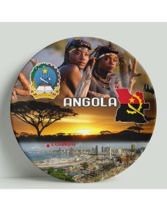 Декоративная тарелка Ангола 20 см Wortekdesign