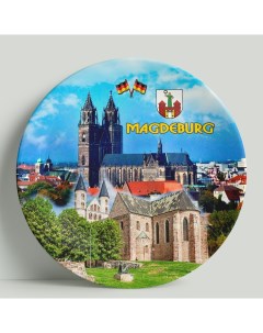 Декоративная тарелка Германия Магдебург 20 см Wortekdesign