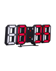 3D часы настенные Красное и черное Nobrand