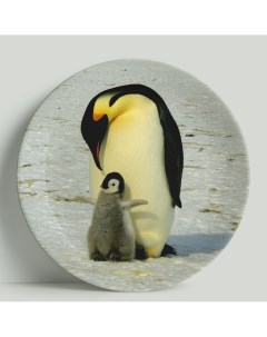 Декоративная тарелка Пингвины 20 см Wortekdesign