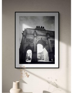 Плакат Триумфальная арка в Мюнхене 50x70 в подарочном тубусе Просто постер