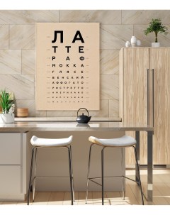 Постер Кофейный окулист 50х70 в тубусе Просто постер