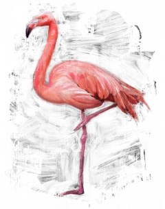 Картина интерьерная Розовый фламинго Woozzee