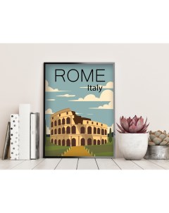 Постер Рим 60х90 в рамке Просто постер