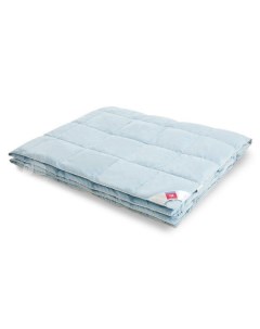 Одеяло кассетное пуховое теплое Камелия 140 х 205 см Голубой Легкие сны