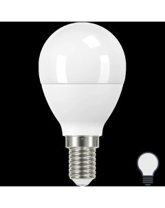 Лампа светодиодная E14 170 240 В 7 5 Вт шар малый матовая 600 лм нейтральный белый Gauss