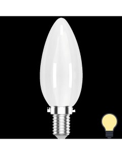 Лампа светодиодная E14 200 240 В 8 5 Вт свеча матовая 590 лм теплый белый свет Gauss