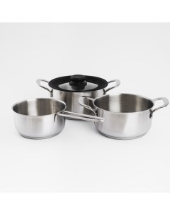 Набор посуды 3 пр с универсальной крышкой сталь Versatile Kuchenland