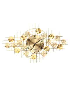 Часы 581 952 CHRONO Часы настенные с золотым декором d22 см металл Ladecor