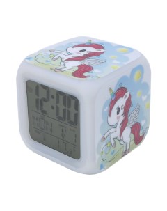 Часы будильник Единорог с подсветкой 15 Михимихи