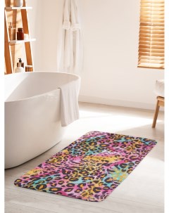 Коврик для ванной туалета Яркий леопард bath_55705_60x100 Joyarty