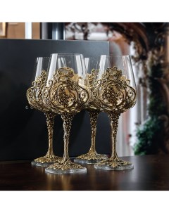 Набор 4 бокала для вина Лоза Роял в подарочной упаковке 13000561 Город подарков