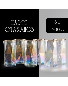 Набор стаканов 6 штук стеклянные 500 мл Lenardi