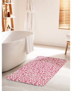 Коврик для ванной туалета Розовый леопард bath_420015_60x100 Joyarty