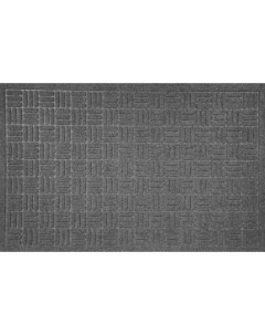 Коврик Lenzo 50х80 см полиэфир резина цвет серый Inspire
