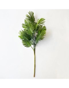 Искусственное растение Ветка пальмы 30x49 см пластик цвет зеленый Nobrand
