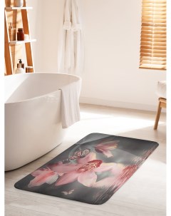 Коврик для ванной туалета Орхидеи на водной глади bath_244924_60x100 Joyarty