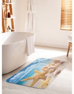 Коврик для ванной туалета Морская звезда и ракушки bath_4271_60x100 Joyarty