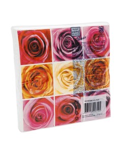 Салфетки бумажные Classic Розовые розы 33 х 33 см 20 шт Home collection
