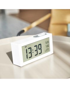 Часы будильник с автоматической подсветкой термометром Time96