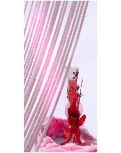 Нитяная штора Шенилл 90x200 см розовый Homedeco
