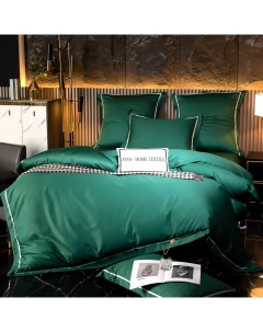 Комплект постельного белья Однотонный Сатин Премиум широкий кант OCPK031 2 спальный Ситрейд