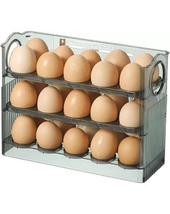 Контейнер для яиц 100 органайзер на 30 штук зеленый Nobrand