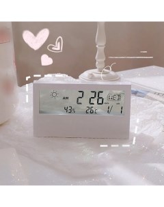 Часы Смарт будильник электронные с проекцией Белый Kict