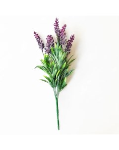 Искусственное растение Куст Лаванды 40x20 см пластик цвет зеленый Nobrand