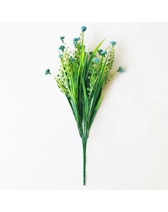 Искусственное растение Нежно голубой Клевер 41x25 см пластик цвет зеленый Nobrand
