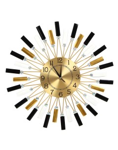 Часы 581 956 CHRONO Часы настенные с декором d22 см металл Ladecor