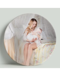 Декоративная тарелка Мать и дитя 20 см Wortekdesign