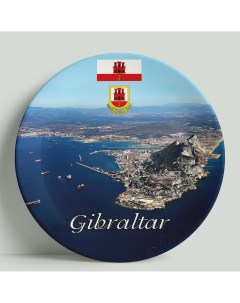 Декоративная тарелка Гибралтар 20 см Wortekdesign