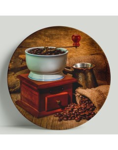 Декоративная тарелка Кофе 20 см Wortekdesign