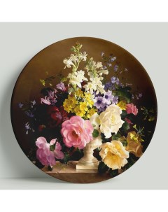 Декоративная тарелка Цветочный натюрморт 20 см Wortekdesign