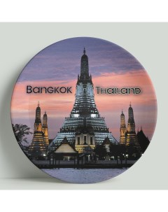 Декоративная тарелка Тайланд Бангкок 20 см Wortekdesign