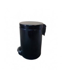 Корзина для мусора с педалью Lux 5 литров черная Binele