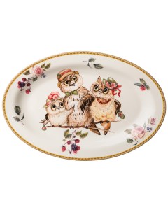 Блюдо Овальное Owls Party 26 5 18 5 см Lefard