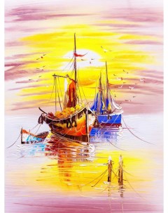 Картина интерьерная Рыбацкие лодки Woozzee