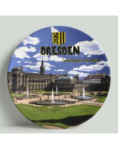 Декоративная тарелка Германия Дрезден Картинная галерея 20 см Wortekdesign