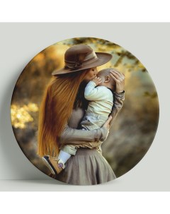 Декоративная тарелка Мать и дитя Вариант 2 20 см Wortekdesign
