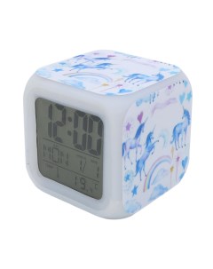 Часы будильник Единорог с подсветкой 19 Михимихи